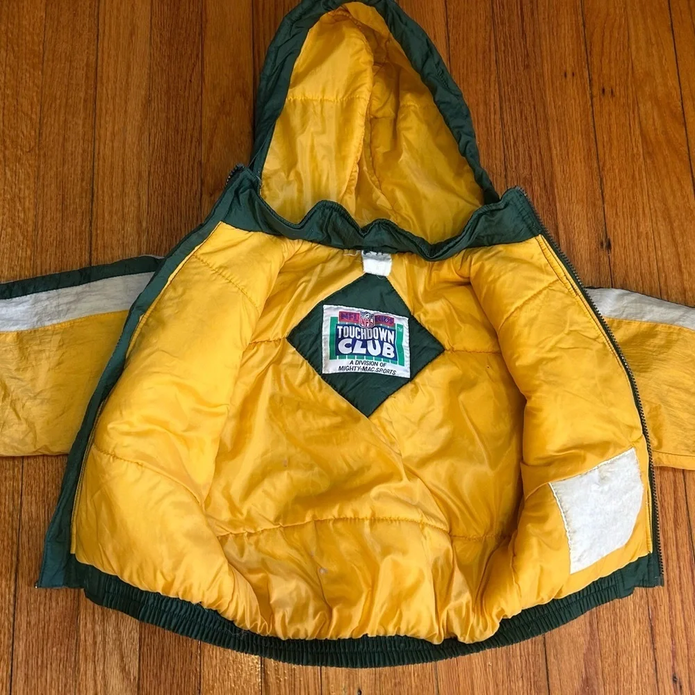 Vintage 1990s Youth Green Bay Packers Pullover NFL Football Jacket 4-5T
